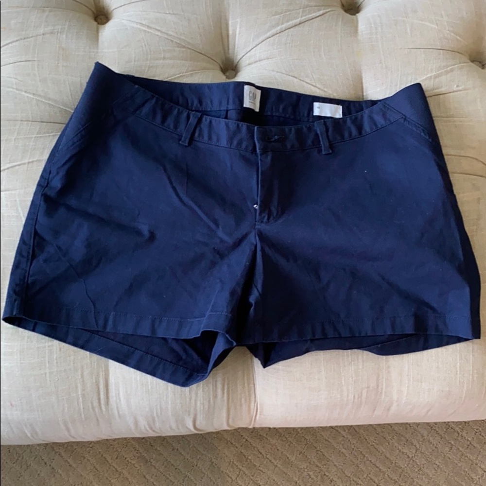 Gap Maternity Navy Inset Panel Shorts